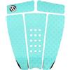 AQUBONA 5 Pezzi Eva Tavola da Surf Deck Trazione Pad per Stomp Skimboard, Tavole da Surf, Funboard, Fish Board/Acqua Blu Grigio Nero (Verde)