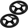 GRIRIW Protezione Guarnitura Bicicletta 2 Pezzi Copertura Corona 5 Fori Plastica Resistente per Mountain Bike Accessori Ciclismo Protezione Catena e Pedivella Adatta Uso Outdoor