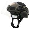 WLXW Casco Tattico Airsoft Paintball, Casco Militare da Combattimento dell'Esercito MICH2000, con Occhiali Parasole per CS Cacciavite da Caccia di Guerra Equipaggiamento Protettivo,Nero