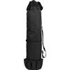 Spryflower Borsa portatile multifunzione per canna da pesca, sacca cilindrica pieghevole per la conservazione dell'attrezzatura con porta-canne esterni, organizer impermeabile in poliestere (Nera)