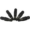Vasiumic 5 clip di rilascio a scatto a tensione pesante per pesca a discesa, compatibili con sistemi di pesca a traina per barche a traina, acciaio inossidabile e plastica, 48,6 mm (nero)