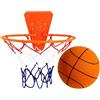 Dajiopao Palla Da Basket Silenziosa Con Canestro, 18cm Silent Pallacanestro Per Casa, Palla Sportiva Silenziosa, Per Palestra In Casa, Appartamento, Da Montare Su Porta O A Parete