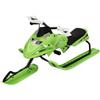 ZENGRICE Slitta da neve, slittino per bambini, motoslitta, per bambini, freno di emergenza, sicurezza 60 kg, stazione sciistica, vacanze invernali, giardino innevato, design kart racing, 124 x 51 cm
