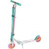 Raven - Monopattino per bambini e adulti - Scooter - Monopattino - Pieghevole, cuscinetti ABEC-9, manubrio regolabile in 4 posizioni - Pastelle White/Mint senza Freno a Mano, 145 mm