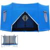 Bizhubmat Tenda Telo Protettivo Copertura Per Trampolino Elastico - 366cm Copertura Per Tenda Per Trampolino, TendaDi Protezione Dalle Intemperie Per Tappeti Elastici Resistente Ai Raggi UV, Parasole