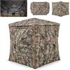 COSTWAY Tenda da Caccia 5 in 1 per 2-3 Persone, Tenda Mimetica a Visione a 360° per Caccia, Tenda Pop-Up Camouflage con Borsa da Trasporto, Attrezzatura Caccia Funzione da Recinto, 148 x 148 x 164 cm