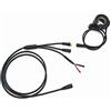 ebikefans 1T3 EB-BUS Cavo di montaggio per motore a media azionamento Bafang M500 M510 M600 M620 M800 Protocollo CAN Protocollo Mid-Drive con display 6V Luci Pollice Gas Valvola Connettore (EB-BUS 1T3)