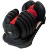PH Fitness Manubrio Regolabile Premium 24kg - Singolo - 15 in 1 con Regolazione a Una Mano - 2,5-24kg - Compatto e Salvaspazio - Per Allenamento a Casa (Nero)