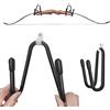 SHARROW Tiro con L'Arco Supporto per Arco per Montaggio a Parete Appendiabiti da Parete Bow Stand Supporto Universale dell'Arco per Il Tradizionale Arco Recurvo Longbow