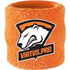 Virtus.pro - Fascia per il sudore da polso per uomini e donne - Tessuto in spugna traspirante per tennis, basket, corsa, palestra, allenamento (arancione)