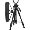 FYRTA Treppiede da Caccia e Tiro, Altezza Regolabile 55-150cm, Attacco a Sgancio Rapido, Durevole e Leggero, Ideale per la Caccia - Nero/1.5m