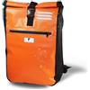 Red Loon Messaggero Zaino Courier Bag Classiche LKW-Plane Back Pack Bicicletta Nero o Arancione, Orange