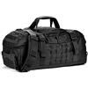 Miramrax Borsone da palestra - Borsa da viaggio per uomo e donna, borsa per allenamento militare, sport, pernottamento, basket, tattico, calcio, impermeabile e resistente agli strappi, nero, 30L,