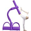 Generico Banda di resistenza con manico, a 6 tubo a pedale di resistenza a fascia elastica a pressione di yoga, corda di sit-up per attrezzatura per il fitness elastico per gambe delle spalle delle braccia