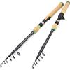 ZYDYZ 1. 8M 2.1M 2.4M 2.7M Spinning Casting Rod comoda maniglia di legno asta in fibra di carbonio Rod M Veloce Alimentazione Canna da pesca Lure 15g-45g trota Pikes Pesce Rod portatile Fishing Boat Rod ZYD