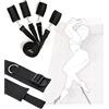 QiKKago ͜͡S͜͡ẹ͜͡x͜͡ ͜͡T͜͡σ͜͡y͡ ͜͜͡s͜͡ Cinghia Da Yoga Non Dritta in Nylon Nero Per Un Allenamento Facile! Regalo Giocattolo Commemorativo Originale Per Uomini E Donne - K10