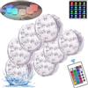 Trybuy Set di 7 luci LED per campana tibetana in cristallo, (16 colori), RGB multicolore che cambiano colore, luci per campana tibetana con telecomando, decorazioni impermeabili per feste di festa