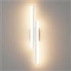 Klighten Applique da Parete LED Interno 56cm, 12W 1250LM Lampada da Parete Lungo Mordern, Luci da Parete per Camera da Letto, Soggiorno, Scala, 110-240V, Bianco Caldo 3000K, Bianco