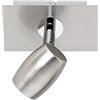 TRIO LIGHTING FOR YOU Trio Leuchten 803000107 Michael a + + to e, Faretto da parete, metallo, GU10, Nichel Opaco, 6 x 10.6 x 13 cm