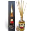CASANOVA Carta d'Eritrea Diffusore in Vetro Con Bastoncini Naturali Di Bambù, Fragranza Che Profuma E Purifica L'Ambiente, Atossica, In Confezione Regalo 100ml