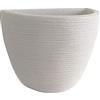 Vasar Vaso Gerla a muro in resina Mod. SHABBY GERSY Bianco Perla 30x18x24 cm