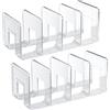 Generic Set di organizer in acrilico, 2 pezzi, modello 2026, organizer multiuso in acrilico, porta riviste, divisori per mensole e organizer per borse, per casa/ufficio/armadio