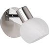 RL LIVE YOUR LIGHT Reality Leuchten Spot Metallo E14, Nickel Matt/Chrom, 12 x 11 x 17 cm