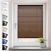 Sonello Tenda veneziana in alluminio SONELLO 50cm x 220cm Marrone Tenda veneziana in alluminio con fissaggio senza foratura Protezione per finestre e porte: privacy, abbagliamento, luce e sole
