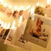 MODOAO LED Photo Clips String Lights, 100 foto clip Lights 10m alimentato a batteria luci natalizie perfetto per appendere foto, note, quadri e memo decorazione interna per esterni