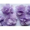 YYCRAFT - Nastro in pizzo con fiore in chiffon da 5 cm, accessori per capelli fai da te (3,7 m) Lavender