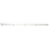 AstrizLamp Rosone Lampadario Soffitto 3 fori, Bianco Prese Multiple Lampadario, Lungo 100cm Kit Fissaggio Rosoni per Lampadari a Soffitto Accessori Metallo Base per Plafoniera a Sospensione