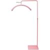 WLLWMYLY Lampada estetista, Lampada mezza luna estetica, Lampada extension ciglia, Con supporto per cellulare, adatto per la bellezza, Le sopracciglia, i tatuaggi e la cura del viso e della pelle (Rosa, 50W)