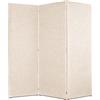 DESHOME - Separe divisorio interno dal design moderno, tessuto idrorepellente struttura in legno 3 ante - Separè divisorio paravento richiudibile pieghevole (Beige)