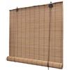 vidaXL Tapparella Avvolgibile Bambù Marrone 80x160 cm Persiana Tenda Oscurante