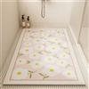 Z·Bling Tappetino Doccia Antiscivolo 60x80cm,Tappeto Doccia Senza Ventose,Tappetino Vasca Antiscivolo con Fori di Drenaggio,Floreale K