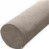ZZDZW Cuscino Rotondo Cilindrico Cuscino A Rullo Lungo Cuscino Cervicale Rotondo Supporto Iombare Cuscino, Cuscino Cilindrico Con Fodera Rimovibile Per Dormire/sedia/auto/divano(Milky brown,20x50cm/8x19in)