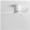 IBalody Ventilatore da soffitto senza luce Piccolo ventilatore da soffitto moderno con telecomando 6 velocità ventilatore da soffitto senza luci per ristorante camera da letto Patio (25 pollici)