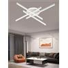 TEKHOME Lampadario LED da Soffitto Moderno 45W, Design Incrociato Geometrico, Luce Calda 3000K, Plafoniera LED per Soggiorno Camera da Letto - PN-21BC
