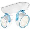 Philips 532323516 Dyna Lampada con 2 Faretti a LED, Blu