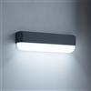 MAKA change your life quality MAKA Applique da Esterno Interno Led da Parete 12W Lampade da Muro Plafoniera Moderna Luci Down 1200 Lumen Ip65 Impermeabile Fascio Luce 180° Durata Illuminazione 20 mila ore (Nero, Luce Fredda 6500k)