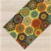 IlGruppone Tappeto passatoia Fantasia Made in Italy Antiscivolo Lavabile Aderente - Forme Colorate - 50x350 cm