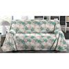 SpazioTessile Copritutto Arredatutto Telo arredo Copridivano Copriletto Ginko Letto Divano 100% Puro Cotone Misure Maxi (Beige Verde, 180x300)