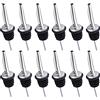 SLFYEE 12pcs Versatori in Acciaio Inox Tappo Versatore Bottiglia Versatori per Vino Stile Classico Beccuccio Conico Versatore per Liquore Olio Cocktail Vino