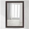 CLAMARO 'Neo Collage' Specchio da parete 50 x 70 cm con cornice | Wenge marrone scuro | Specchio moderno con cornice in legno di 38 mm | Include gancio in metallo e materiale di montaggio a parete