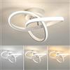 Euroshine Plafoniera LED, 22W 2500LM Lampadario LED Soffitto Moderna, Dimmerabile 3000K /4500K /6500K Lampada LED Soffitto a Forma di Fiore per Camera da Letto Corridoio Balcone Cucina
