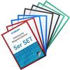 KARAT Set di 5 cornici magnetiche DIN A3 per Disegni di Bambini, Porta Documenti, Porta Documenti, Porta Foto, cornici magnetiche per cartelli, Porta Documenti (Dimensioni Esterne 45 x 33 cm, Rosso)
