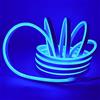 KISUFU Striscia LED Neon 2835 Tubo LED Flessibile Impermeabile Luminosa 220V IP65 120 LED/M Corda Stringa Lampada con Alimentatore di rete e Dimmerazione manuale Controller,per Camera da Letto (1m, Blu)