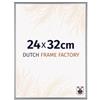 Dutch Frame Factory - Cornice 24x32 cm - Platino - Cornice per foto in Metallo con vetro plastico Antiriflesso - Cornice portafoto 24x32 cm - Kampen