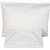 Ruoccohome Lenzuolino Carrozzino Culla Neonato Set 3Pz. da Ricamare tela Aida Regalo Bimbi Coordinato Completo 100% Puro Cotone Bianco | Made in Italy