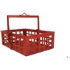 Generic Cesta Ribaltabile Quadrata Rossa 50x50 lt 75 Pitturato Vimini